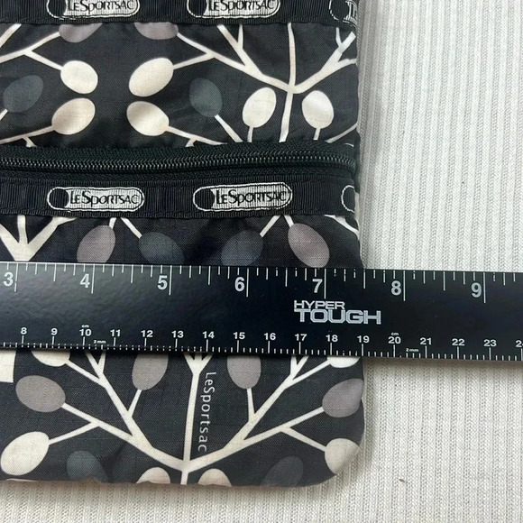 LeSportsac Arbor Tree Pattern Crossbody Purse Bag Adjustable Strap Zip Closures - Picture 6 of 12